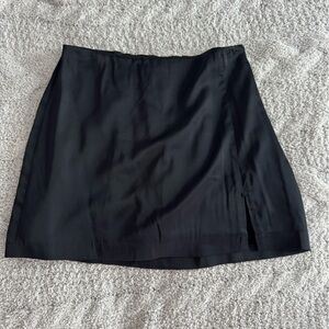 Abercrombie & Fitch Black Satin Mini Skirt